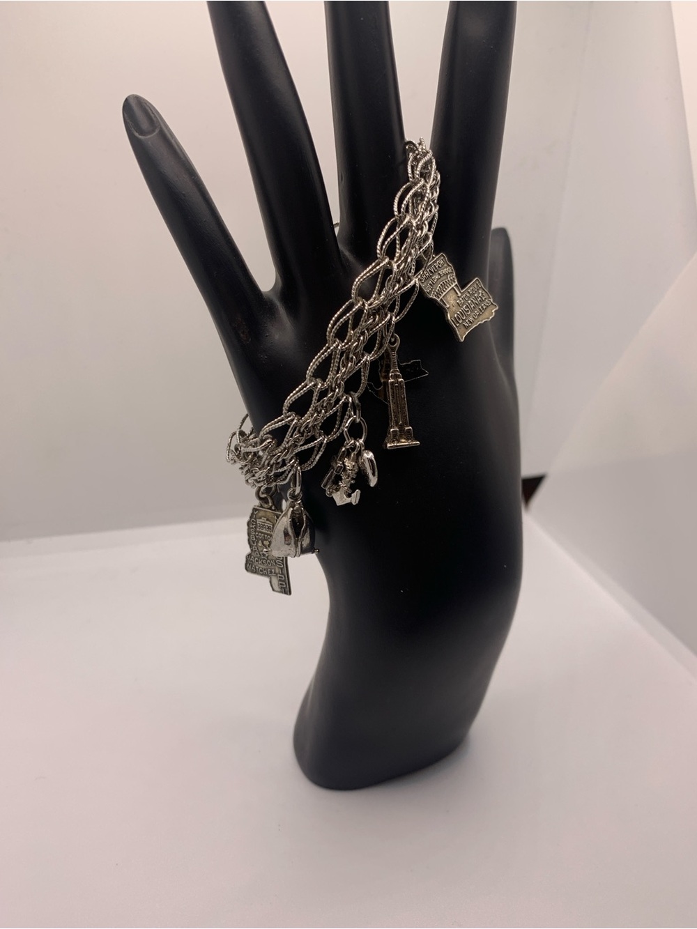 Silver Multi Charm Bracelet - Women Jewelry